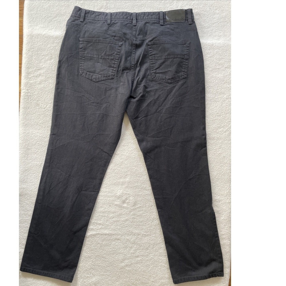 English Laundry Mens 38x32 Pants Charcoal Grey Straight Leg Stretch Cotton Prep - Picture 15 of 16